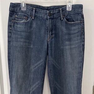 Citizens of Humanity Jeans Women Sz 31 Blue Faye #003 Low Rise Stretch Full Leg